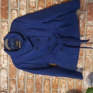 Women's Guess Blue Pea Coat